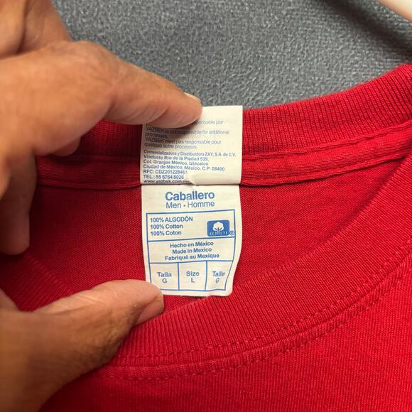 Vintage Yazbek Morelia Michoacan Mexico Shirt Embroidered Scenery Men's Large - Picture 5 of 8